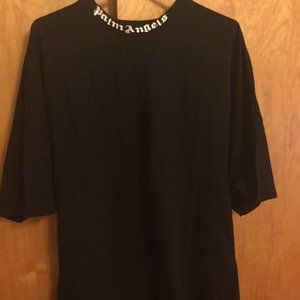 Palm Angels Logo Collar Back Logo Tee
